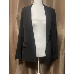 black women's open-front‎ blazer Size 0